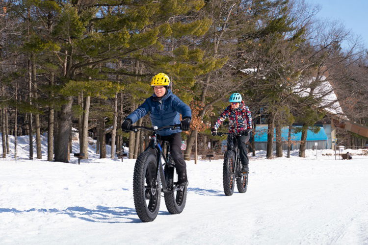 Fatbike au parc national d'Oka
